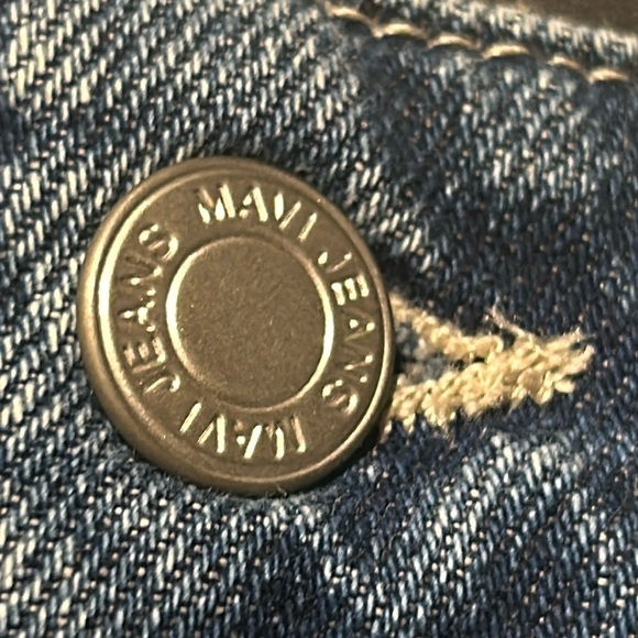 Mavi Laura High Rise Baggy Pleated Boyfriend Women Size 27 - Picture 5 of 12